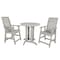 Highwood Usa Weatherly 3pc Round Counter Height Outdoor Patio Furniture Dining Set AD-CNW36-HGR - alternate 1